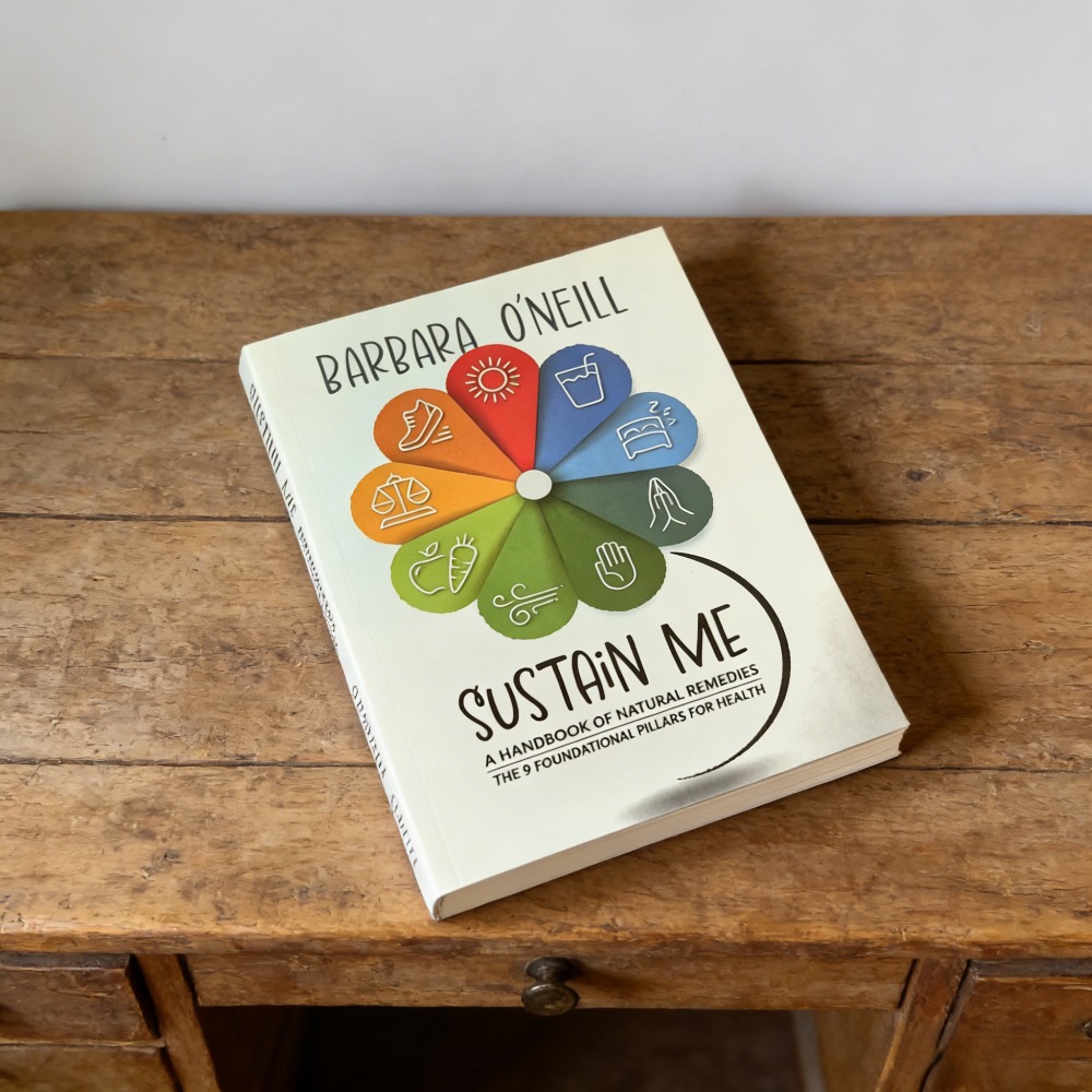 Health Wellness Foundation - サスティン・ミー（Sustain Me）英語ペーパーバック版、バーバラ・オニール著、健康のための9つの基本原則、自然ホリスティックウェルネスガイドブック