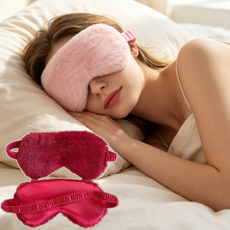 Health & Wellness Kuala Lumpur - スリーピングマスク 睡眠用アイマスク ソフトプラッシュアイマスク キュートなラブクラウドアイカバー プラッシュマスク アイパッチ