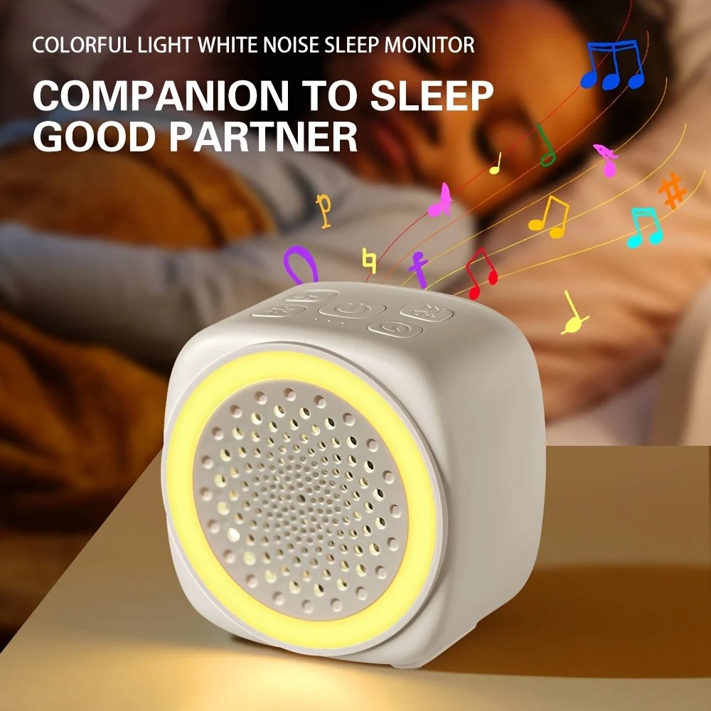 White Noise Machine Sleep - 赤ちゃん用ホワイトノイズマシン 自動睡眠補助 26種類の心地よい音楽 ホワイトノイズ 睡眠ナイトライト 寝室用