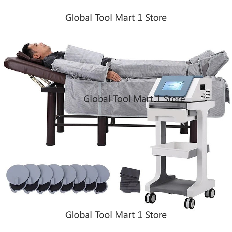 Sauna Blanket Infrared - 3 in 1プレスセラピー赤外線リンパドレナージュマッサージプレソセラピーマシン（ボディマッサージサウナブランケット付き）