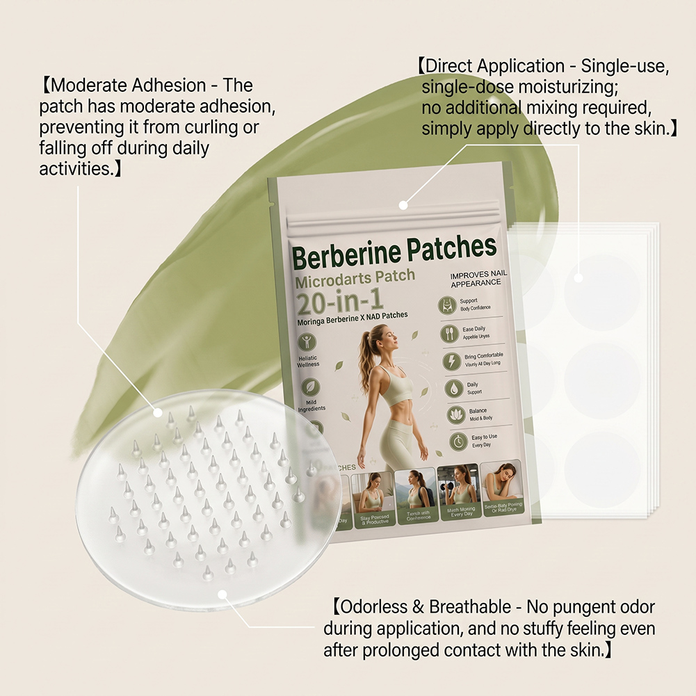 20 in 1 モリンガ ベルベリンX NADパッチ 高吸収 - Health X Wellness のレビューと価格