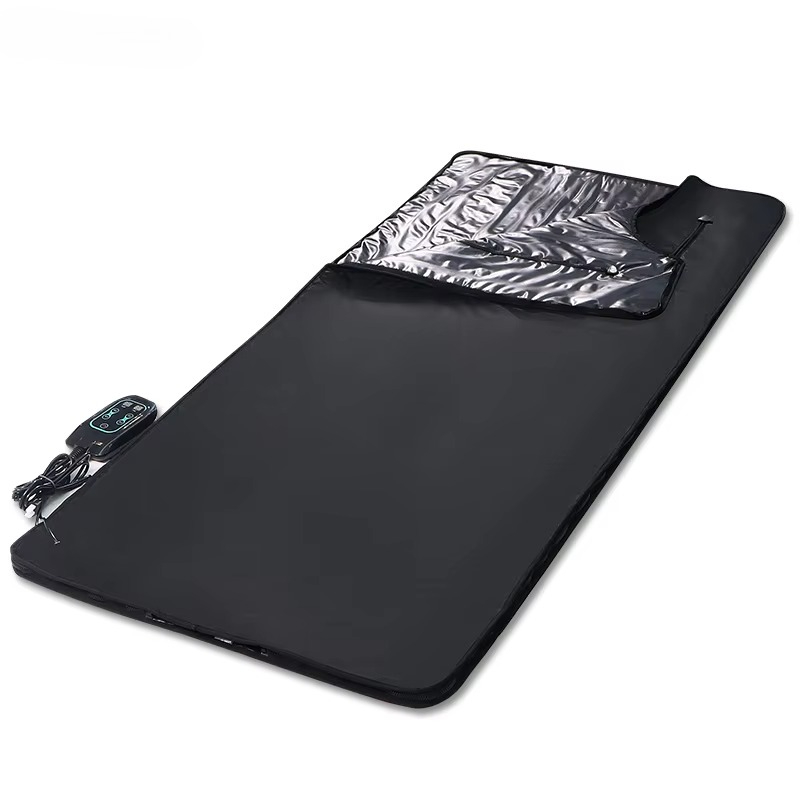 一人用赤外線サウナブランケット、ジッパー付き、家庭用、体と顔 - Sauna Blanket Infrared のレビューと価格