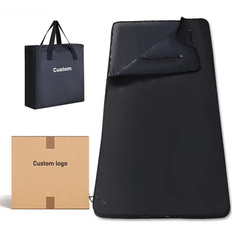 一人用赤外線サウナブランケット、ジッパー付き、家庭用、体と顔 - Sauna Blanket Infrared のレビューと価格