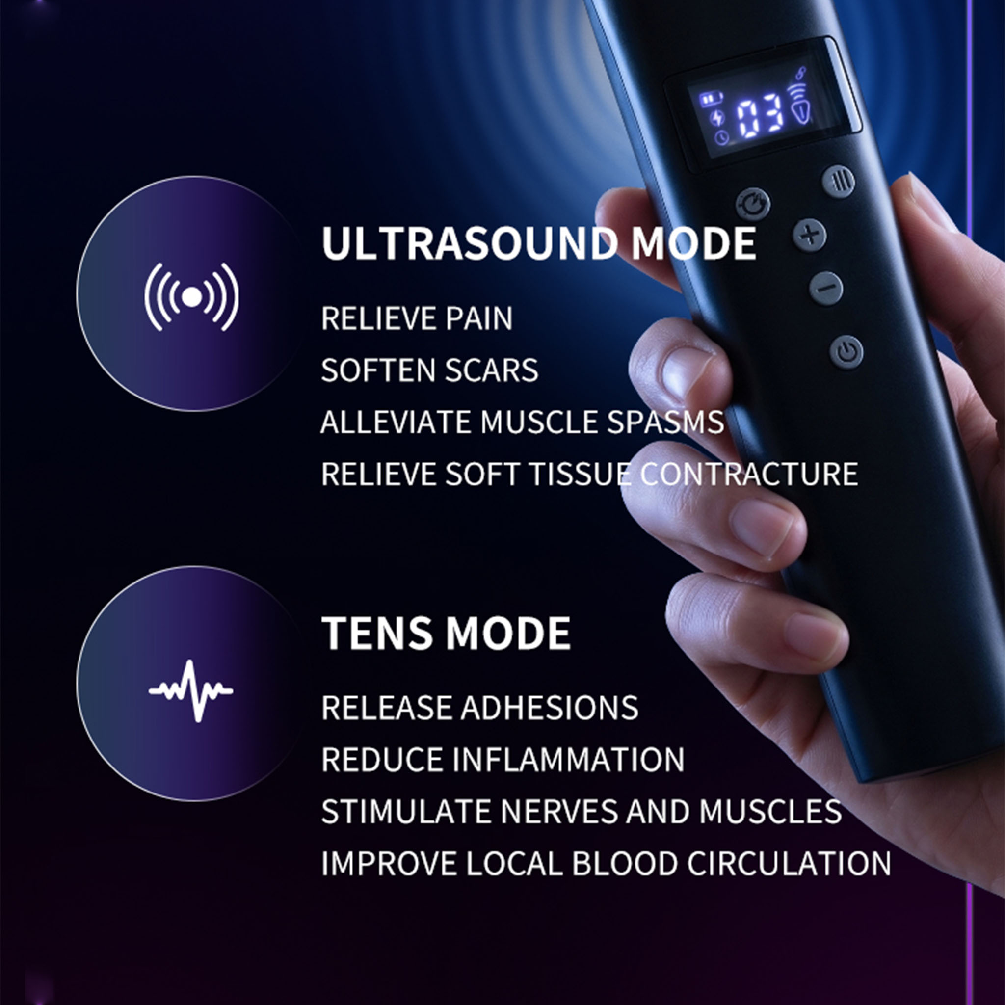 新しいデザインのワイヤレス1Mhz全身痛緩和膝痛緩和剤クリニ - Health Wellness Home Care のレビューと価格