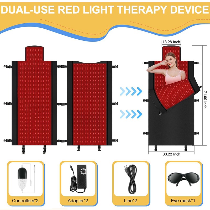 家庭用660nm赤色光と850nm近赤外線光療法ブランケット - Sauna Blanket Infrared のレビューと価格