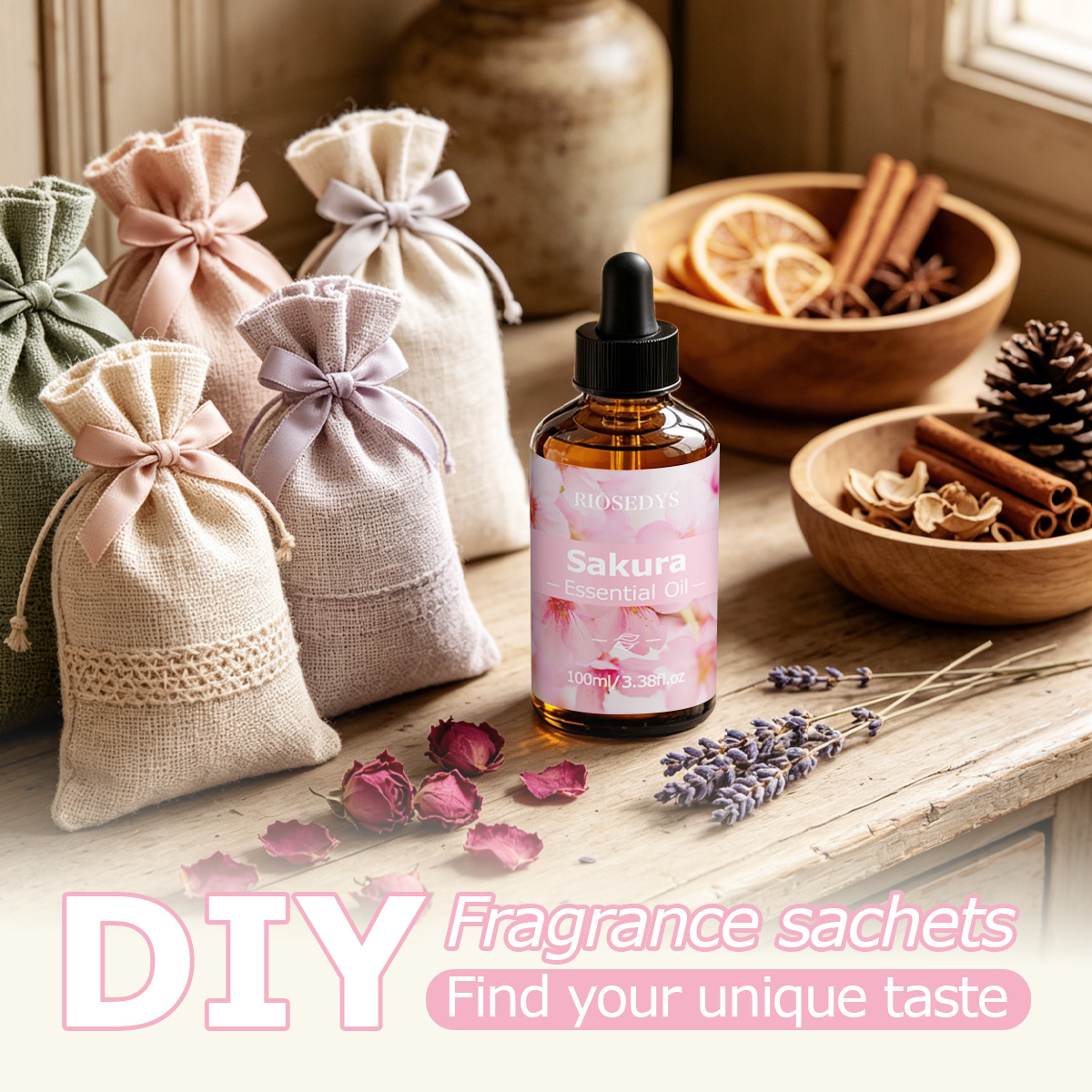 SAKURA エッセンシャルオイル。ディフューザー、DIYク - Aromatherapy Diffuser のレビューと価格