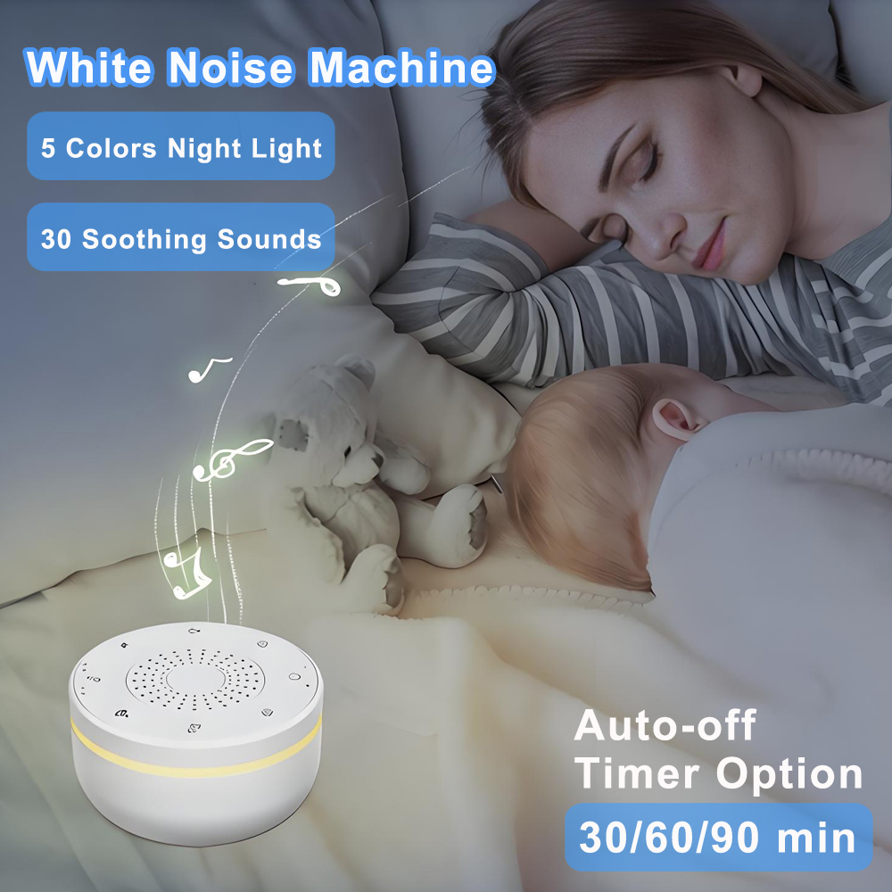 ベビーホワイトノイズマシン USB充電式 タイマー設定機能付 - White Noise Machine Sleep のレビューと価格