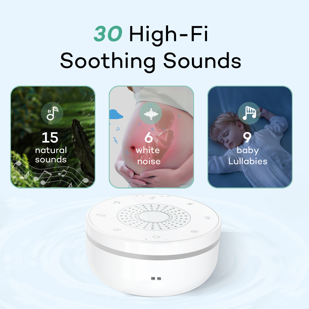 ベビーホワイトノイズマシン USB充電式 タイマー設定機能付 - White Noise Machine Sleep のレビューと価格