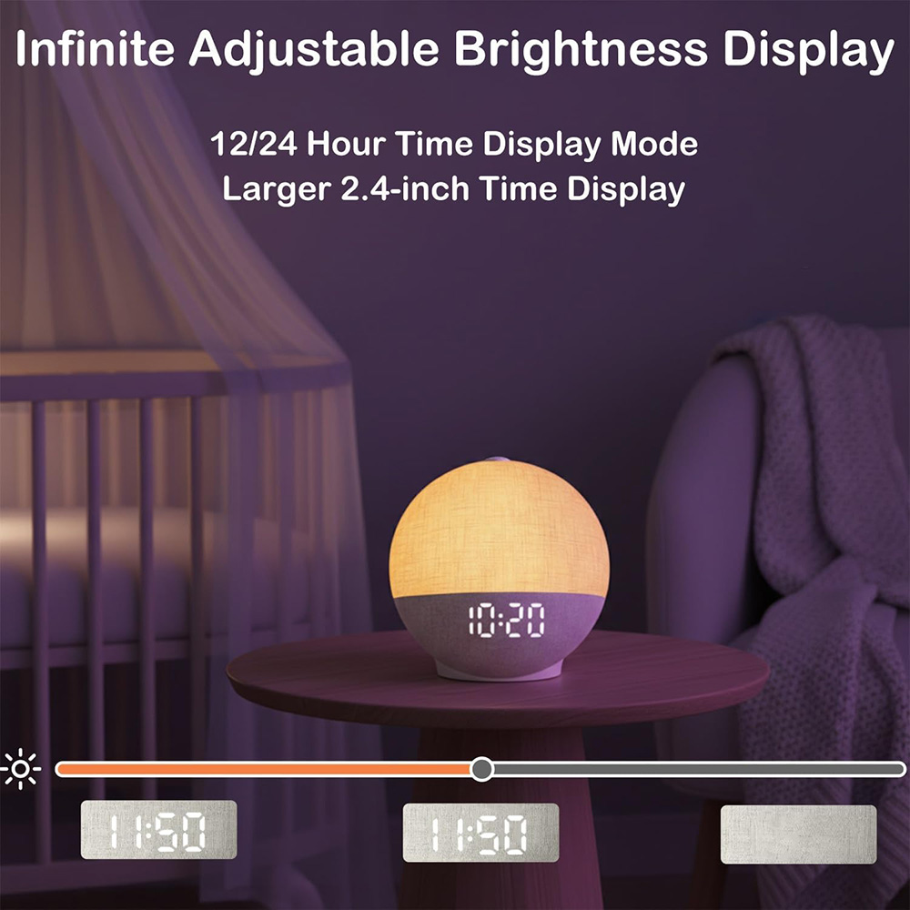 ウェイクアップライト サンライズアラームクロック ホワイトノ - White Noise Machine Sleep のレビューと価格
